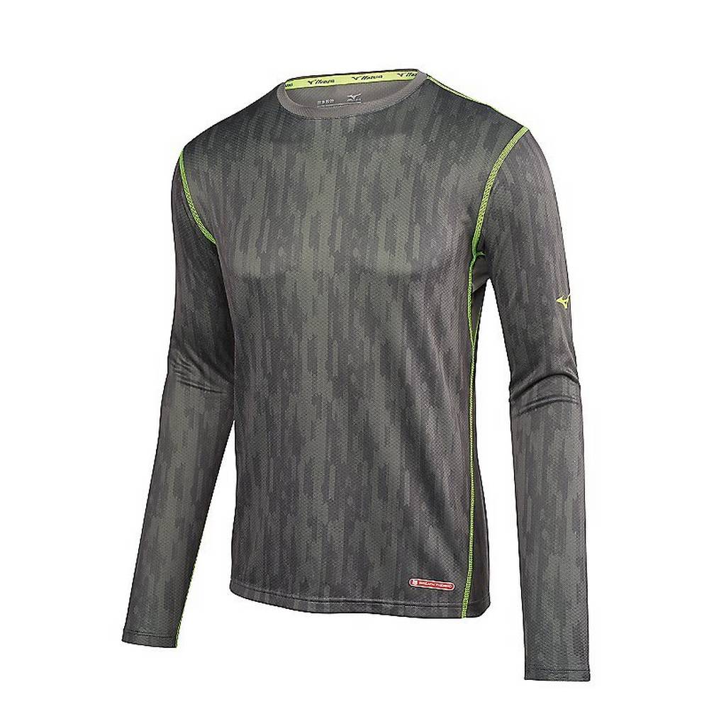 Mizuno Breath Thermo Férfi Base Layer Szürke/Sárga ODE910284